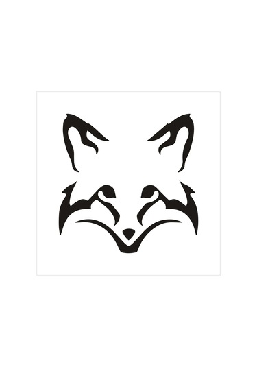 Vinil Tilki Yüz Araba Çıkartma Dekorasyon Motosiklet Çıkartma Sevimli Araba Dekorasyon Style2 35cm 1 Piece Set