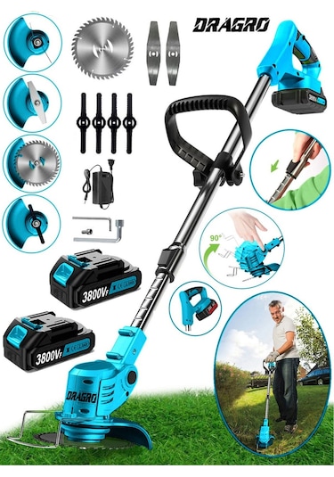 Dragro Alman DRGM3800 Eco Pro 2 Akülü M 3800 VF 20 AH Teleskopik