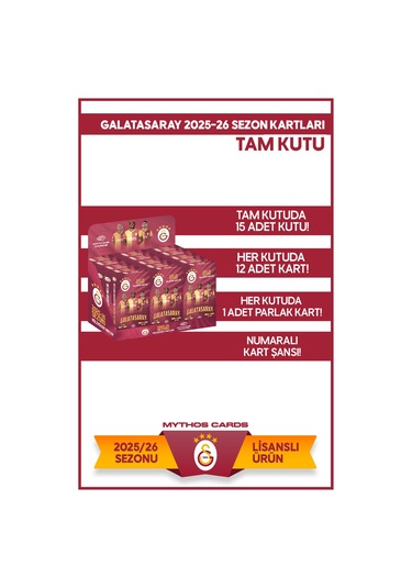 Galatasaray 2025-26 Sezon Kartları - Tam Kutu