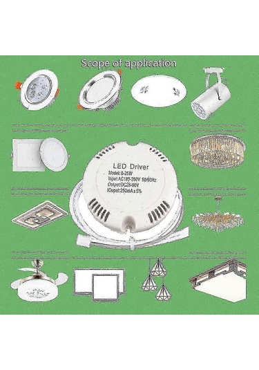Ev Aydınlatması İçin Kısılabilir Led Güç Kaynağı Ac180-260v Diğer