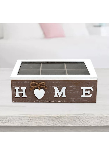 Suntek Magideal Çay Poşeti Kutusu Mücevher Mutfak Düzenleyici 6-ızgara