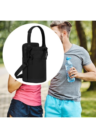Suntek Telefon Cebi Hediye Piknik Şişe Kılıfı Tutucu Su Siyah