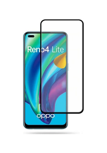 Oppo Reno 4 Lite Davin 5D Cam Ekran Koruyucu Siyah