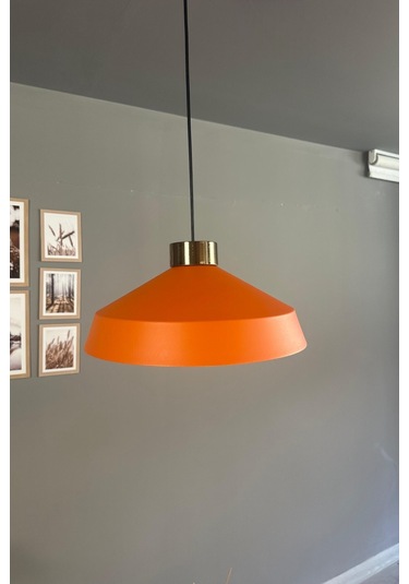 Lema Turuncu Tekli Avize Plafonyer Başlık Sarkıt Lamba Restoran Cafe Salon Avizeleri Turuncu