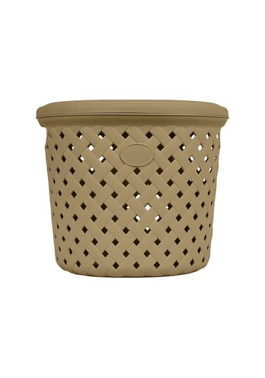 Plast Team 14 Litrelik Kapaklı Çamaşır Sepeti 151982579 Çikolata