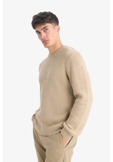 Defacto Standart Fit Bisiklet Yaka Triko Kazak C8814ax25wnbg206 Bej Defacto Standart Fit Bisiklet Yaka Triko Kazak C8814ax25wnbg206 Bej