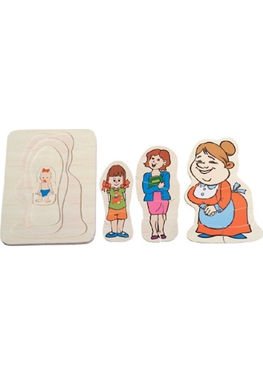 Ahşap Nine Katlı Evreler Puzzle