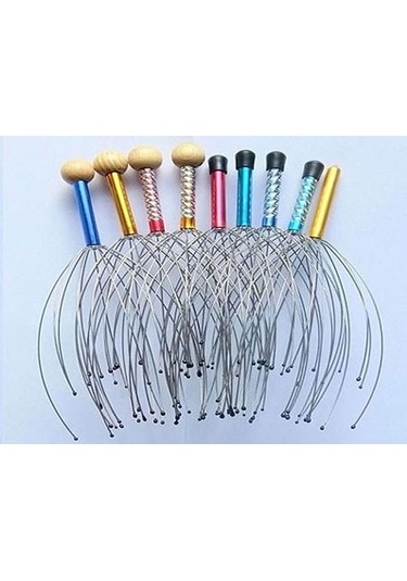 Kafa Masaj Aleti Ahtapot Masaj Teli 5256 Çok Renkli