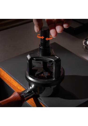 Ximistore9 51mm Manyetik Dönen Kahve Tozu Çözücü: Kümelenmeleri Açan, Homojen Dağıtan İtalyan Tarzı Espresso Gereci Siyah