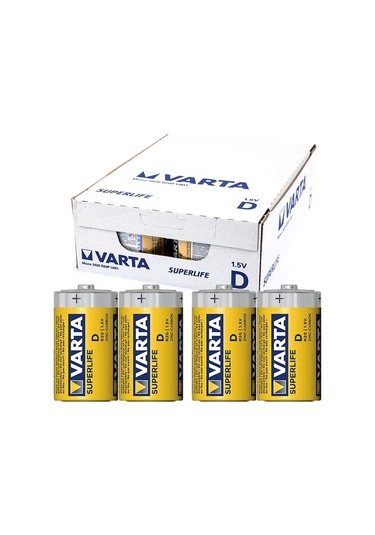 Varta Superlife Çinko Büyük D Boy Pil 24'lü Paket Tdrtr