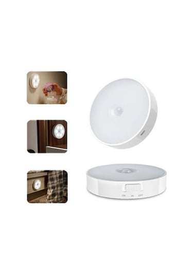 Çok Sensörlü Hareket Sensörlü Şarjlı Dolap İçi Aydınlatma Koridor