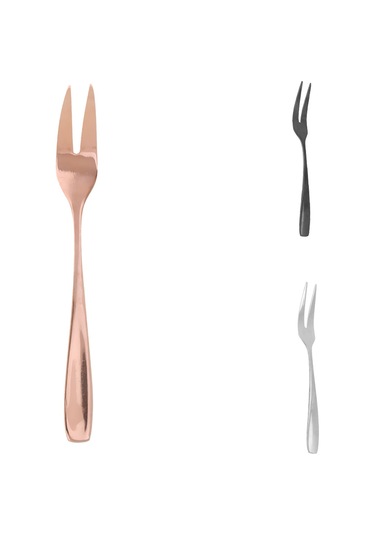 Suntek Paslanmaz Çelik Kokteyl Çatalı Yemek Tatlı Kek Salata Meyve Çatalı