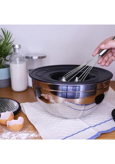 Serenk Modernist Rendeli Çelik Karıştırma ve Saklama Kabı  9 Parça