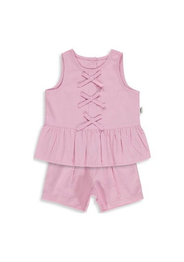 Civil Baby Çiçek Nakışlı 6-18 Ay Takım - Pembe