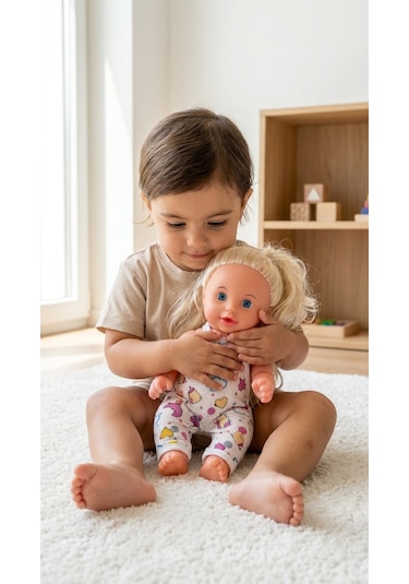 Bibi Oyuncak Bebek 20 cm – Gerçek Saçlı, Oyuncak 3+ Yaş Bibi