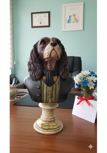 Dekoratif Veteriner Temalı Hediye Biblo Dekoratif Köpek Biblo Karışık