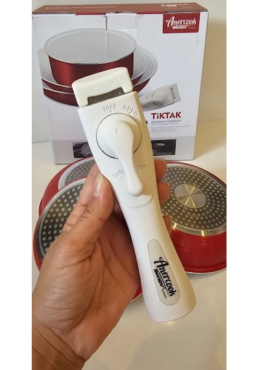 Amercook Bondy 4 Parça Pişirme Seti Kırmızı