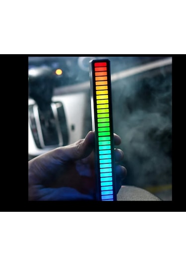 Sese Duyarlı Ritim Çubuğu,rgb 32led Işık Araç İçi Ekolayzer