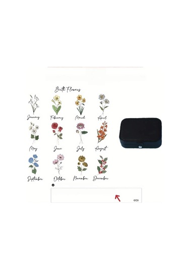 Willowhaven 1 Adet Kişiselleştirilmiş Takı Kutusu, Siyah Dikdörtgen Büyük Kapasiteli Yüzük Kutusu, July