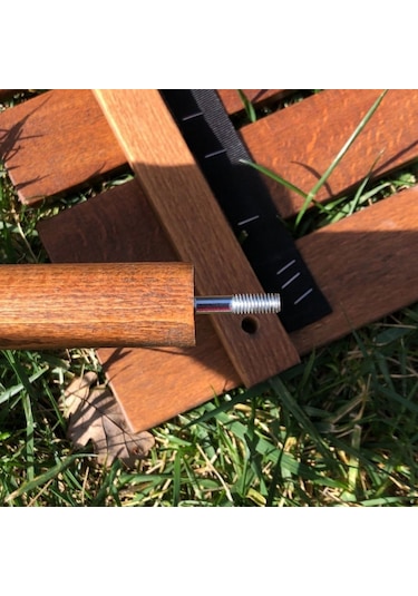 Bag The Joy 40 x 40 x 40 CM Ahşap Katlanır Kamp Masası - Kahverengi