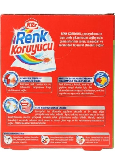 K2r Colour Catcher Renk Koruyucu Mendil 10'lu