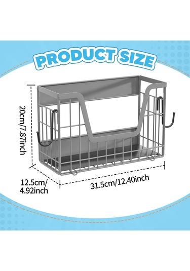 Suntek Buzdolabı Yan Rafı Manyetik Dolap Ev Eşyaları İçin Gri