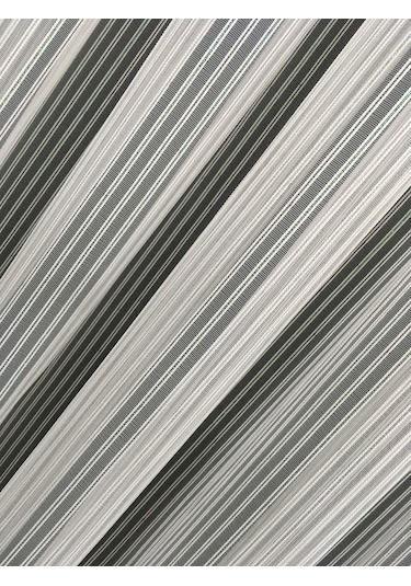 Perdefony Sedef Simli Çift Çizgili Tül Perde