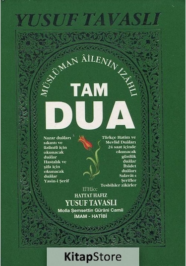 Tam Dua Kitabı Cep Boy Kod C36 - Yusuf Tavaslı N11.2281