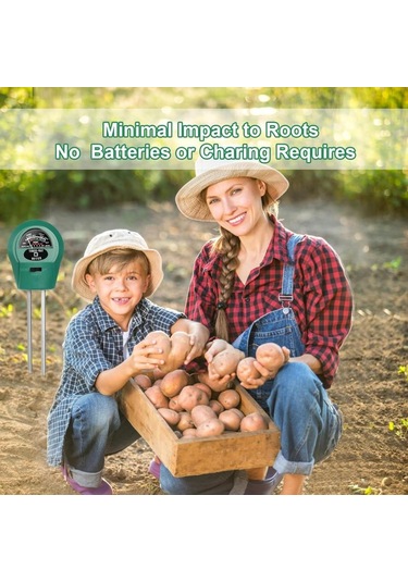 Wellhise 3'ü 1 Arada Nem Işık Toprak Ph Test Cihazı