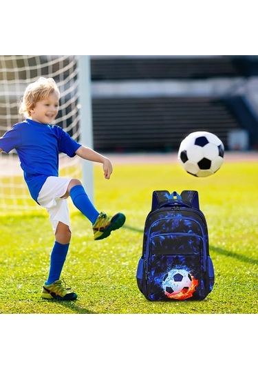 Dream011 Mavi 3 Adet Sırt Çantası Yıldızlı Gökyüzü Deseni Büyük Kapasiteli Hafif Çift Omuz Askılı Seyahat Çok Fonksiyonlu Üniversite MAvi