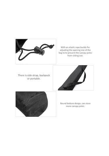 Xindoker Oxford Kumaş Çadır Direği Depolama Çantası, Çok Amaçlı Taşınabilir, Sırt/el Taşıma, Gruptan Ve Kameralı Ayaklar İçin Uygun Diğer