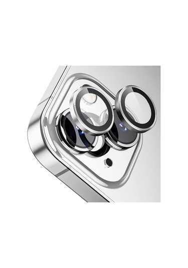 Buff Iphone Uyumlu 15 / 15 Plus Kamera Metal Lens Koruyucu Gümüş