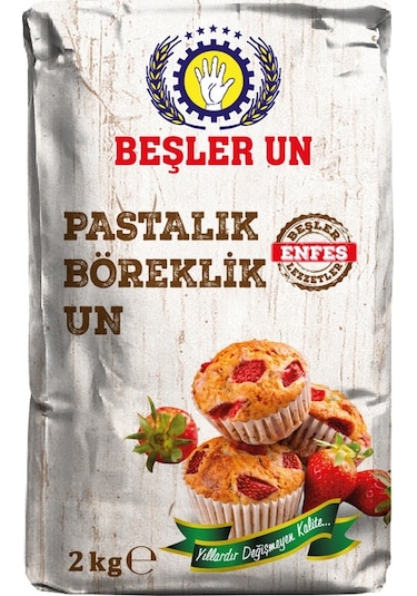 Beşler Pastalık Böreklik Buğday Unu 2 KG