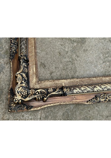 Dekoratif İşlemeli Ahşap Çerçeve 95x75cm 011