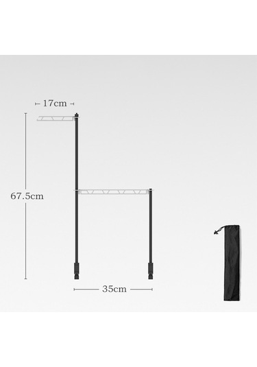 Homyl Kamp Masaüstü Depolama Rafı Askı Lambası Tek-katman Tek Katman