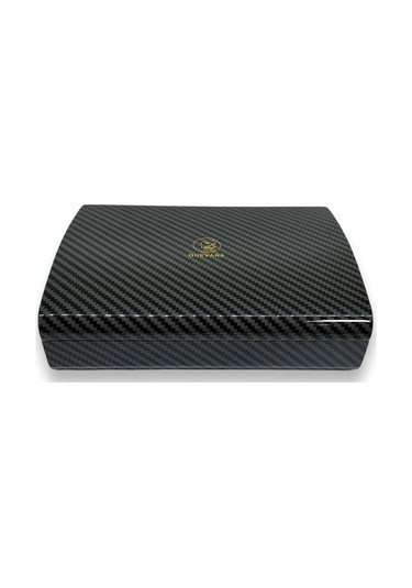 Guevara Karbon Desen Mini Puro Kutusu Humidor Siyah 5s