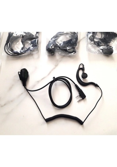 Tkstar Kalın Kablo Tkstar Sağlam Spiralli Cafe Restoran Ajan Telsiz Uyumlukulaklık