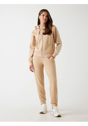 Guess New Victoire Kadın Krem Scuba Pantolon W5yb11kbye2-a11t Krem