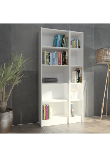 Yetimobilya Kuta Flat85 Kitaplık Kütüphane