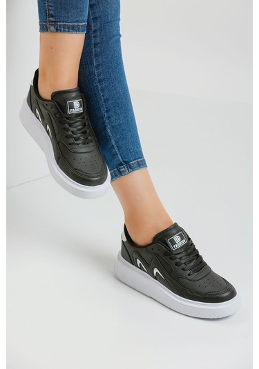 Devida Diana Serisi Kadın Spor Ayakkabı Siyah - Beyaz Beyaz - Siyah