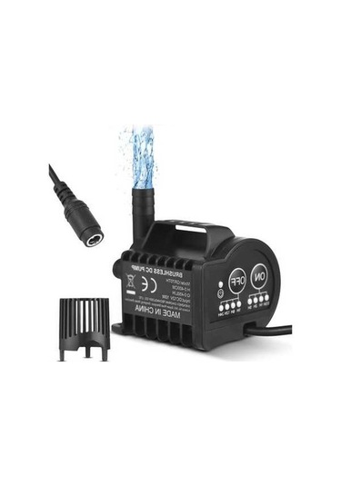 Pazly 12v Mini Su Pompa - 450l/s Akış, 4 Kademeli Hız, Sessiz Akvaryum & Bahçe Kullanımı