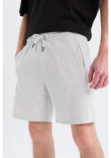 Defacto Slim Fit Dar Kesim Dar Paça Şort W7965az25smgr363 Gri