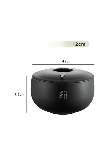 Kapaklı Yemek Kasesi Gıda Sınıfı Isı Yalıtımlı Paslanmaz Çelik Japon Tarzı Salata Karıştırma Kasesi Günlük Kullanım İçin Mutfak Aleti Siyah