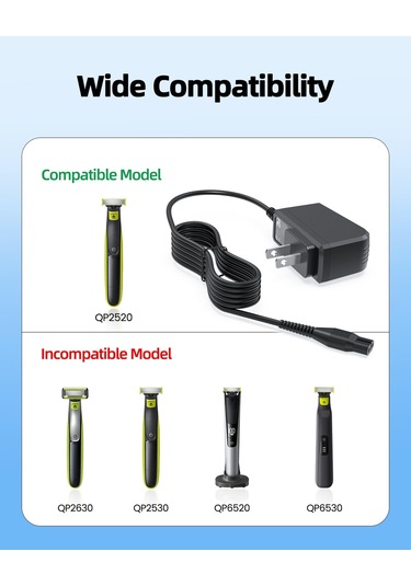4.3v Şarj Cihazı Philips Norelco Tek Bıçaklı Qp2520 Qp2620 Qp2521 Qp2522 Qp2515 Mg5900 Mg3740 Mg3720 Qg3330 Qt400 İle Uyumludur