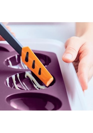 İnce Silikon Spatula Turuncu