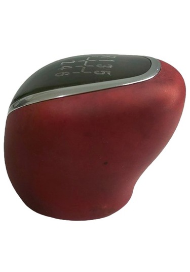 Opel Corsa Crossland Grandland X İçin Vites Topuzu Kırmızı Deri Siyah Kırmızı