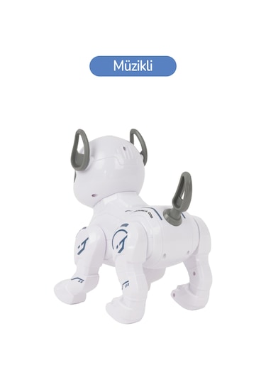 Oyuncak Şarjlı Işıklı Ve Sesli Akıllı Robot Köpek Çok Renkli