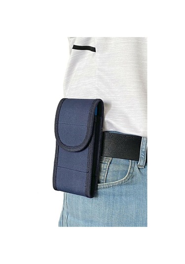 Lederax Ld170 Kanvas Kumaş Cırt Kapaklı Kemere Takılan Telefon Kı