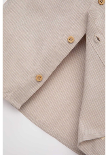 DeFacto Erkek Bebek Dokuma Etiketli Kısa Kollu Basic Düz Gömlek C3417A524SMBG269 Bej DeFacto Erkek Bebek Dokuma Etiketli Kısa Kollu Basic Düz Gömlek C3417A524SMBG269 Bej