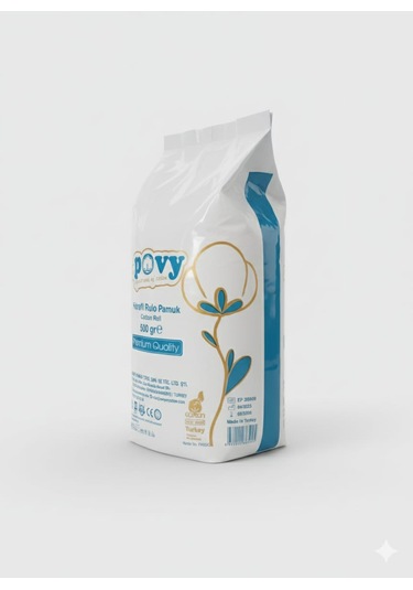 Povy Hidrofil Pamuk 500 Gram